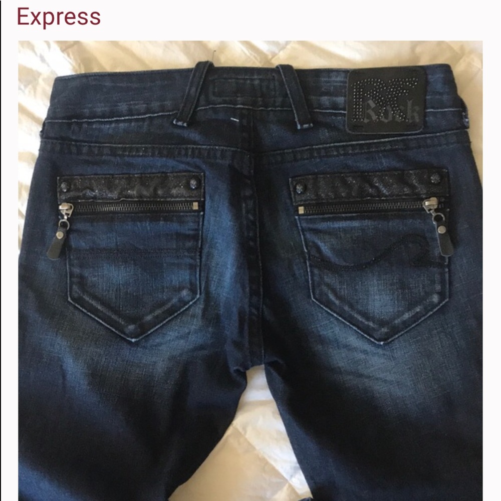 Express REROCK Straight Jeans